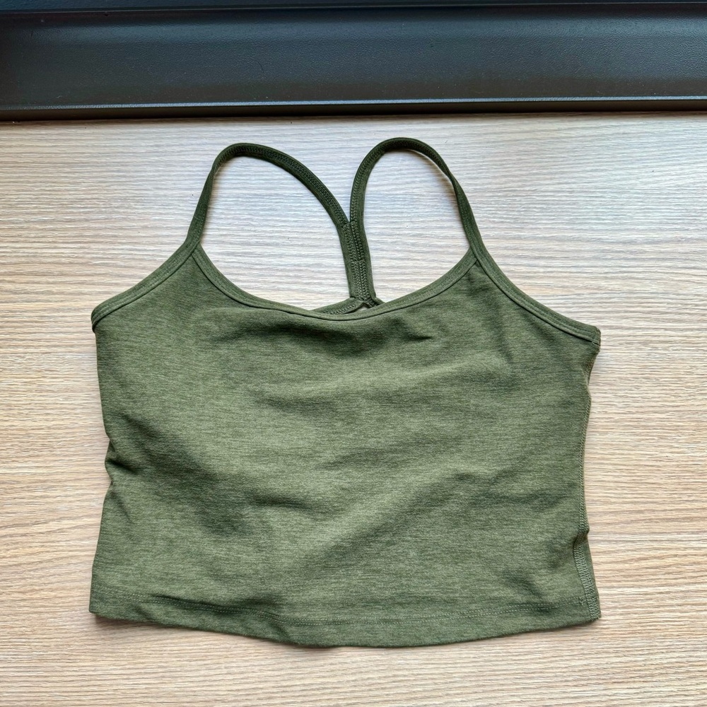 Beyond Yoga Green Fitted Camisole Tank Top